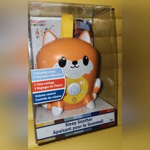 Hopscotch Lane Orange Fox-Shaped Portable Audio Player Sleep Soother New